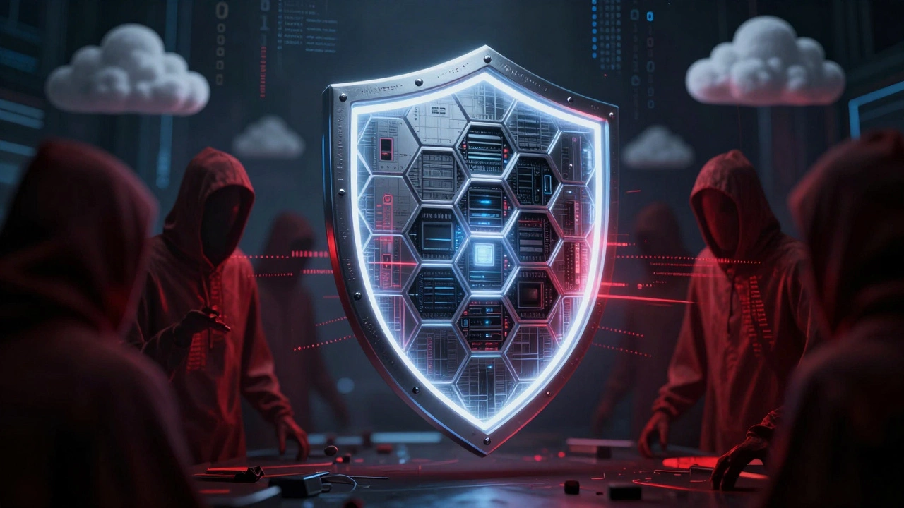 Digital shield protecting server from cyber threats