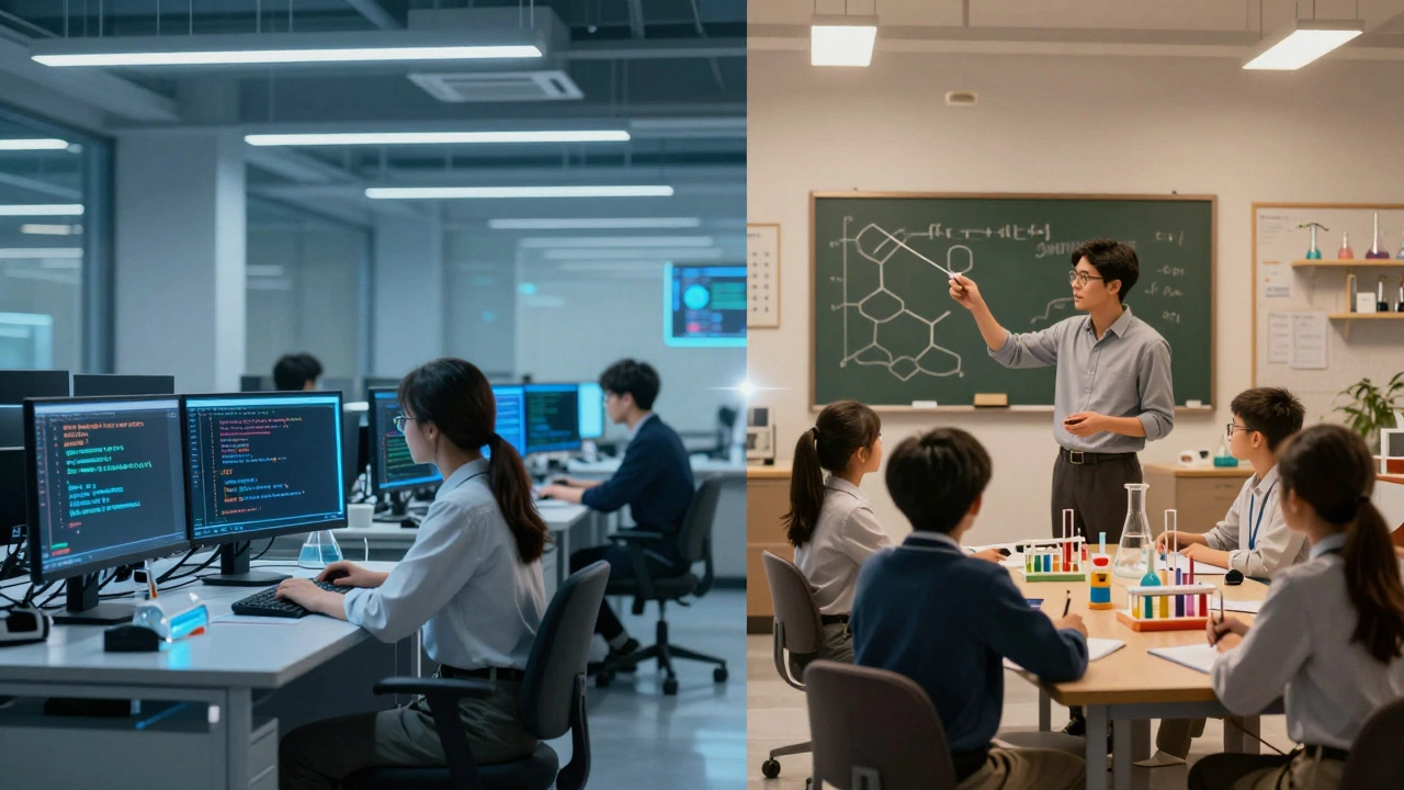 Contrast between high-paying tech jobs and underfunded STEM classrooms